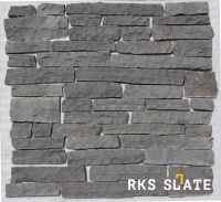 Фасадный камень для фасада RKS SLATE Sagar Black Sandstone Strips