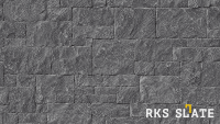 Облицовочный камень RKS SLATE Midnight Black Castle